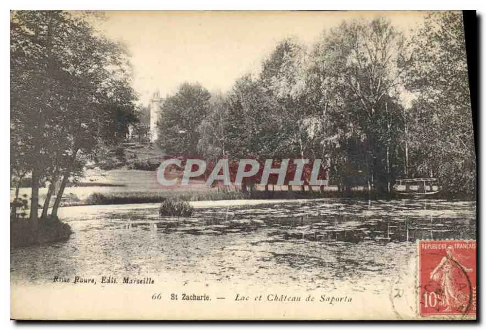 St Zacharie — See und Schloss Suporta — Rose Pours, Verlag Marseille, n°66 - Vorderseite