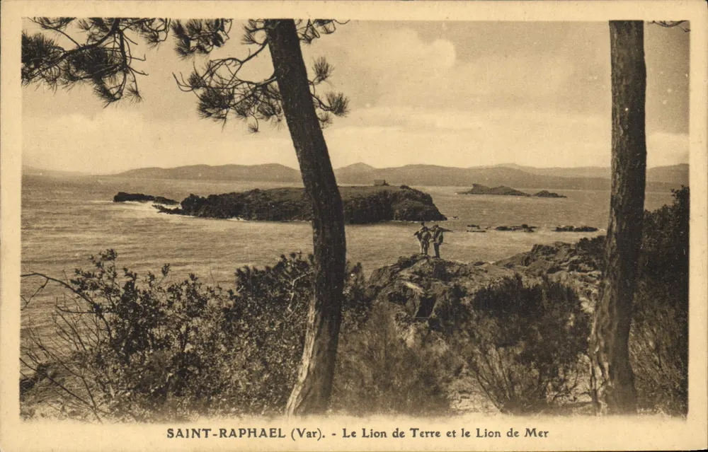 Saint-Raphaël (Var) — Der Land-Löwe und der Meer-Löwe - Vorderseite