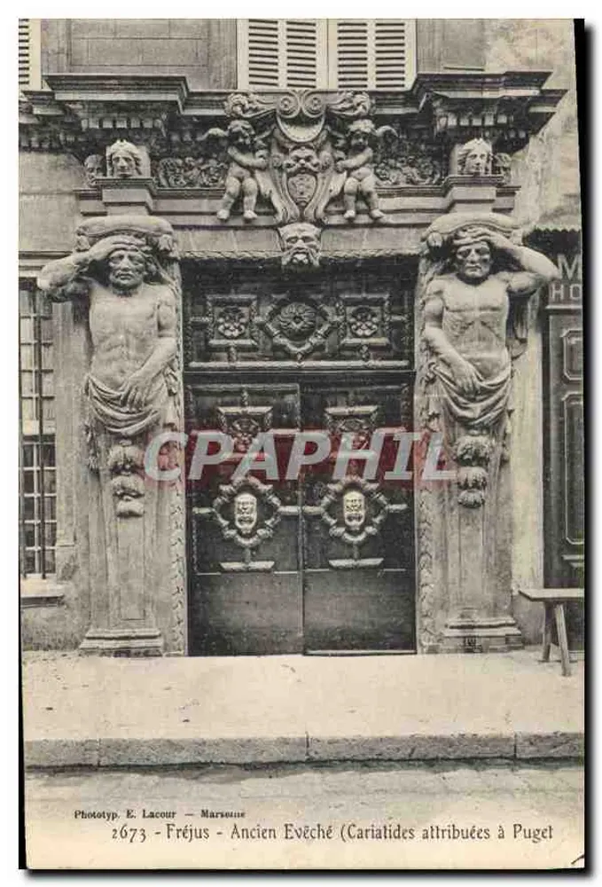 Altes Bischofsschloss - Kariatiden zugeschrieben Puget — Phototyp. E. Lacour — Marsoune, n°2673 - Vorderseite