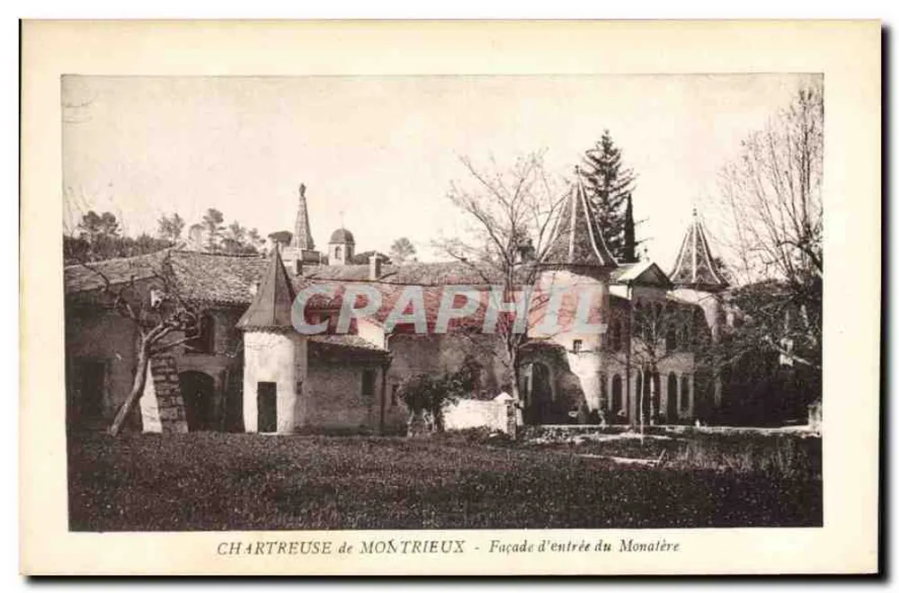 Chartreuse de Montrieu - Fachada de entrada do Monalère - Frente