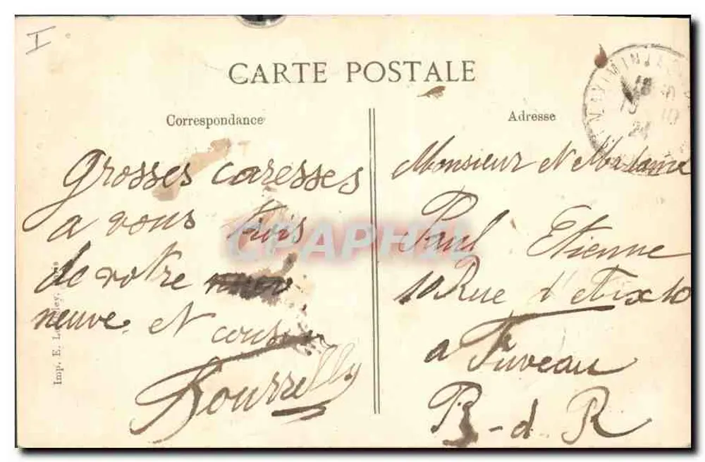 Saint-Maximin — A Cápsula de Santa Madeleine — Editor E. L. Ley - Verso
