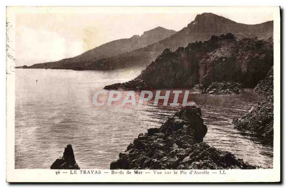 Le Trayas — Küste — Ansicht des Pic d'Aurelle — LL - Vorderseite