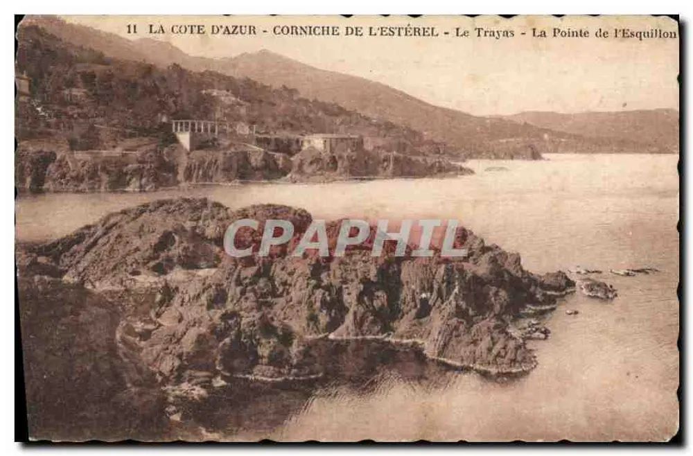 Die Côte d'Azur - Corniche de l'Estérel - Le Trayas - Die Spitze von l'Esquillon - Vorderseite