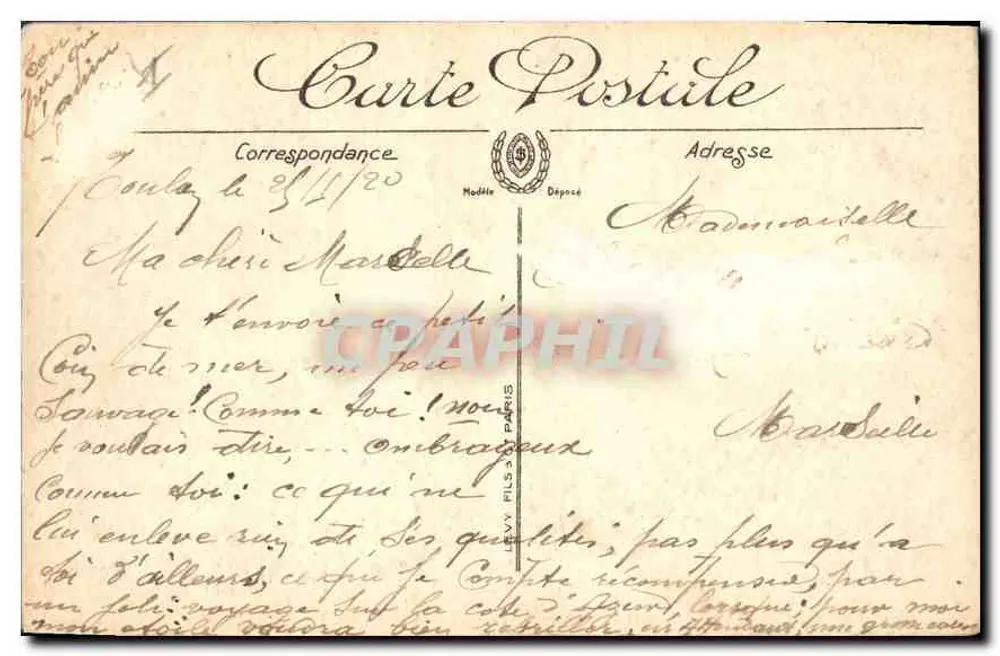 Cap Brun — Rochas de Sainte-Marguerite — LL. - Verso