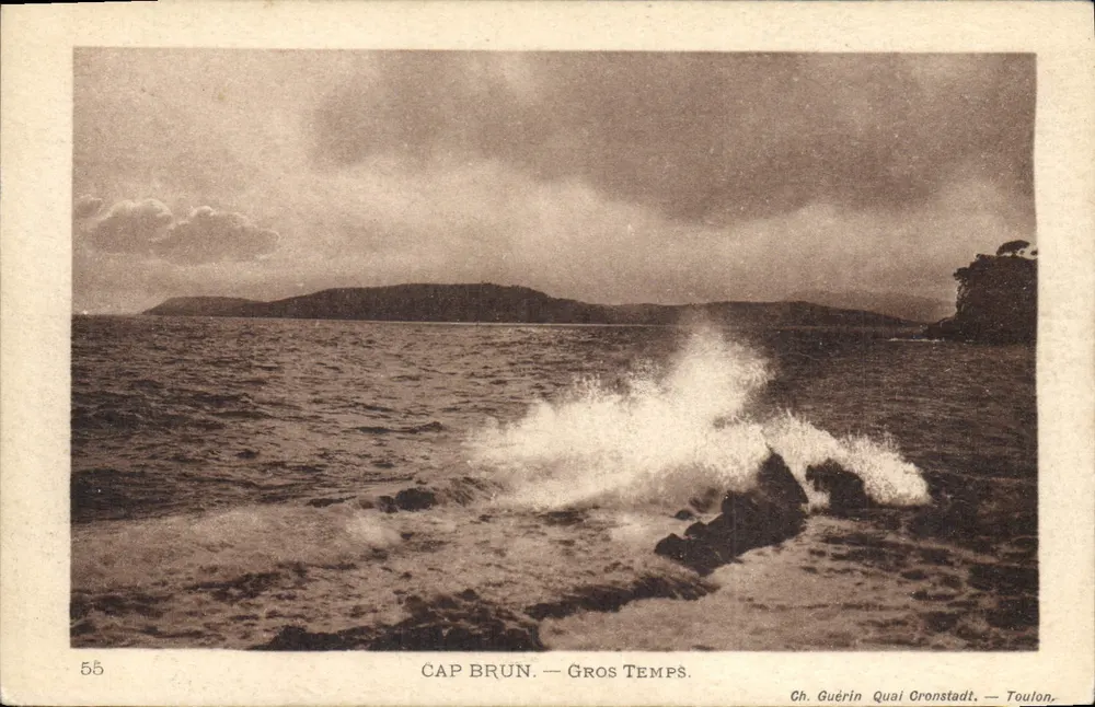 Cap Brun — Gros Temps — Ch. Guérin, Quai Cronstadt, Toulon - Frente