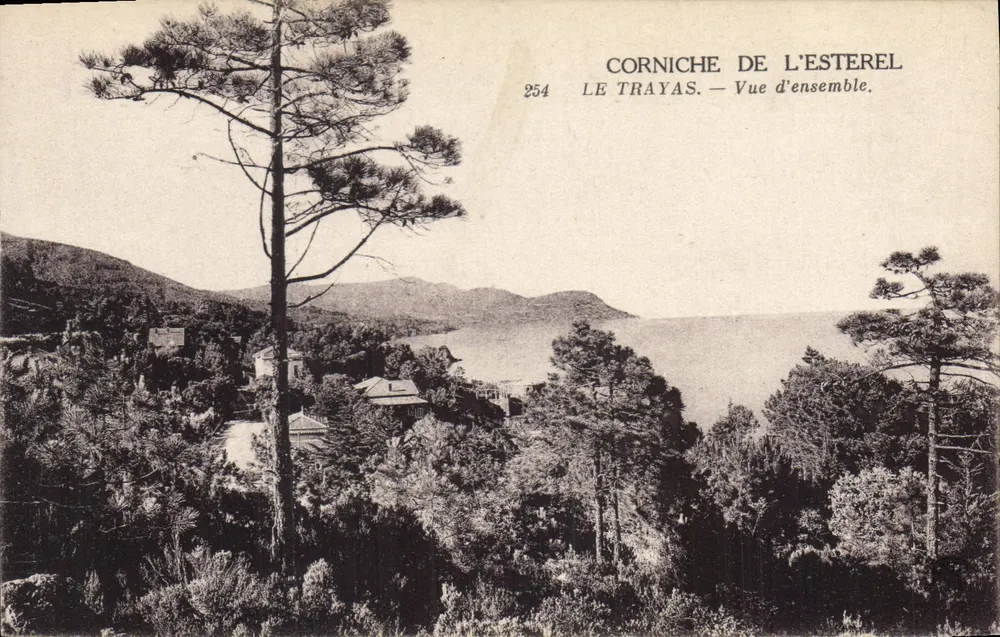 Corniche do Esterel — Vista geral — Le Trayas — n° 254 - Frente