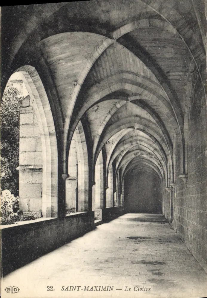 Saint-Maximin — O Claustro — Editor E. Le Doley, n°22 - Frente