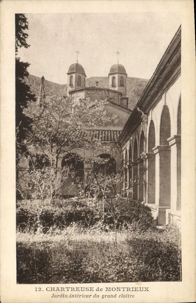 Chartreuse de Montrieux — Innenhof des großen Kreuzgangs — Ausgabe F. Duce & Cie Marseille - Vorderseite
