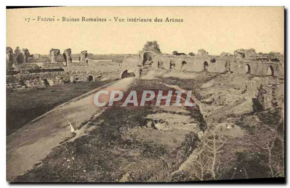 Fréjus - Römische Ruinen - Innenansicht der Arenen - Vorderseite