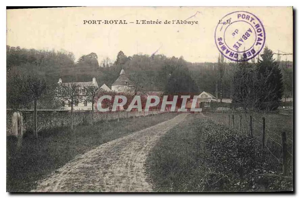 Port-Royal — A Entrada da Abadia — E. Maleult, fot. edit. Paris - Frente