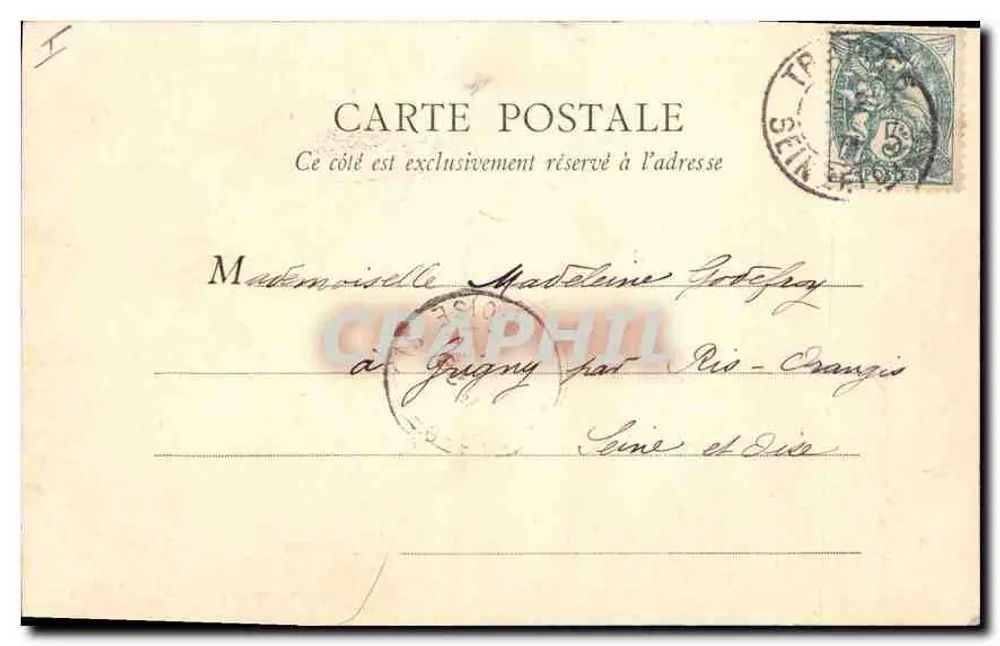 Abadia de Port-Royal — O Lago — A. Bourdier, imp.-edit., Versailles - Verso