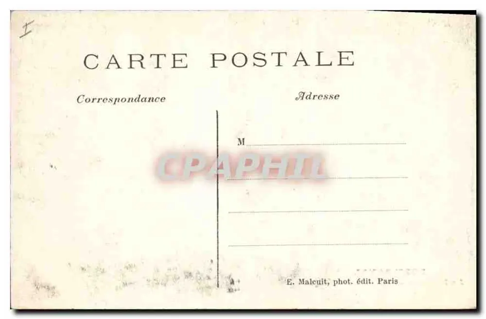 Port-Royal — Die Fontaine de la Mère Angélique — E. M. - Rückseite