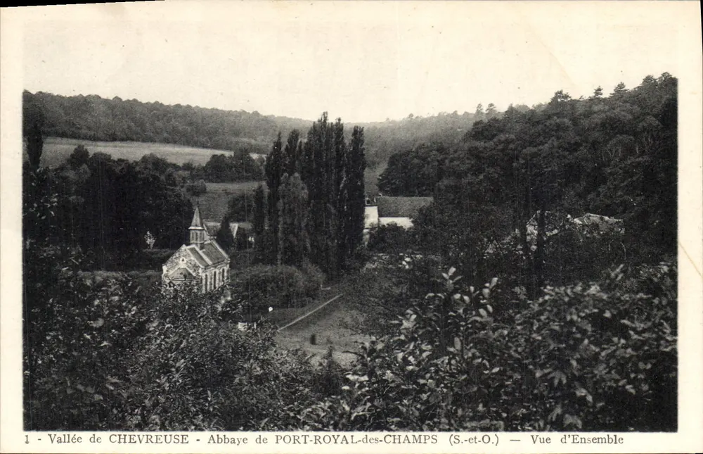 Tal von CHEVREUSE - Abtei PORT-ROYAL-des-CHAMPS (S.-et-O.) — Gesamtansicht - Vorderseite