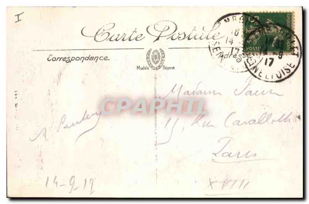 Rambouillet — Ansicht des Parks — Die Schalen und die Brücke über den Fluss — G. Auger, 14, rue Nalinhaïs, Rambouillet — LL - Rückseite