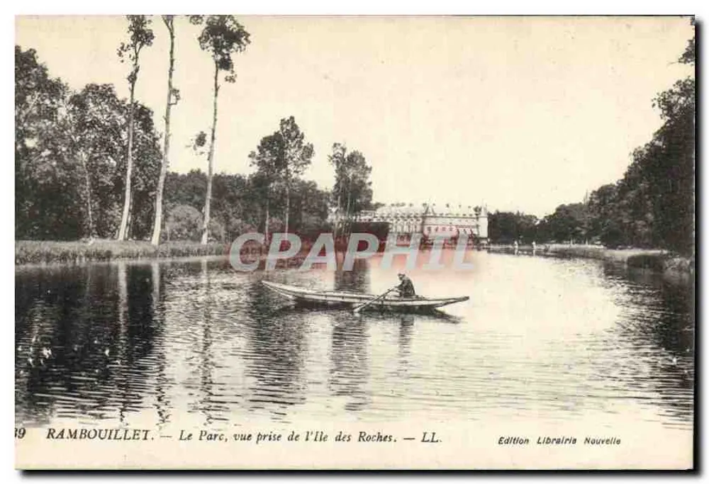 Rambouillet — Der Park, Ansicht vom Île des Roches — Edition Librairie Nouvelle — LL - Vorderseite