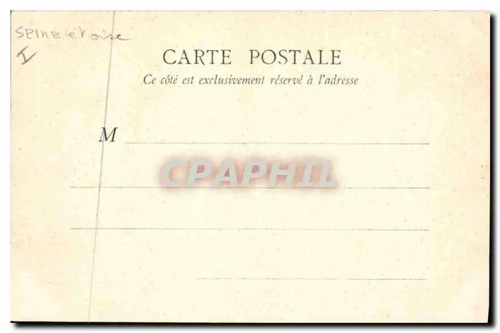Entrada do Castelo de Rambouillet — vista geral — A. Bourdier, imp.-edit., Versailles - Verso