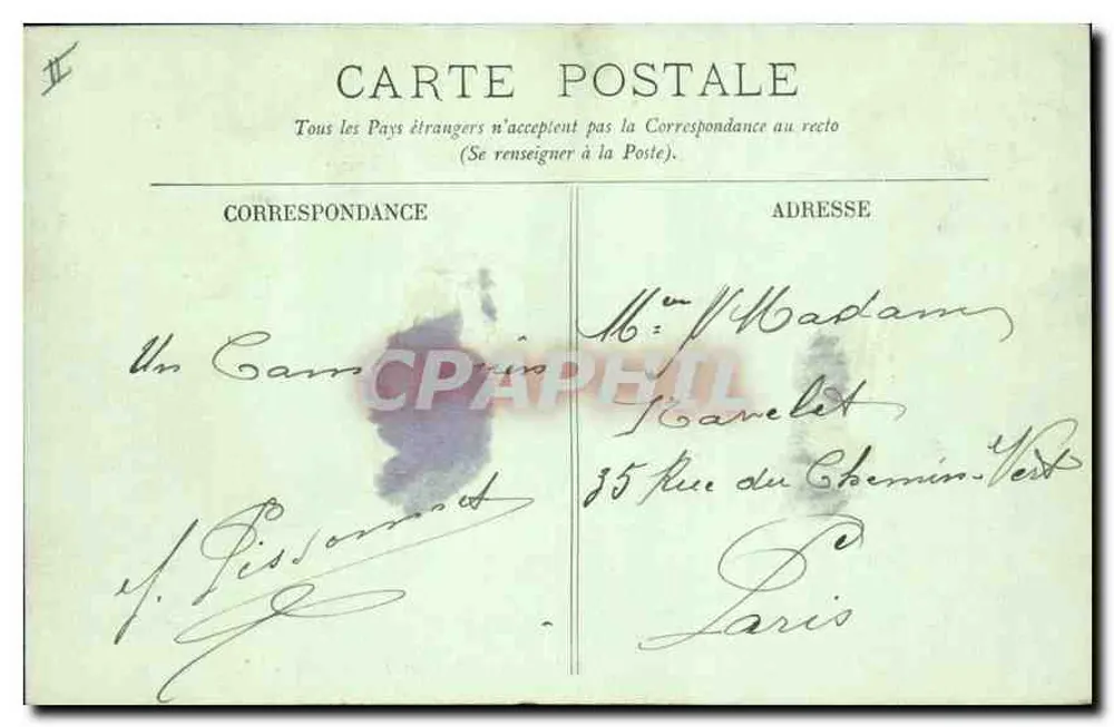 Rambouillet — Die Vorbereitungsmilitärschule, Ansicht von Cour François Ier — LL, n°99 - Rückseite