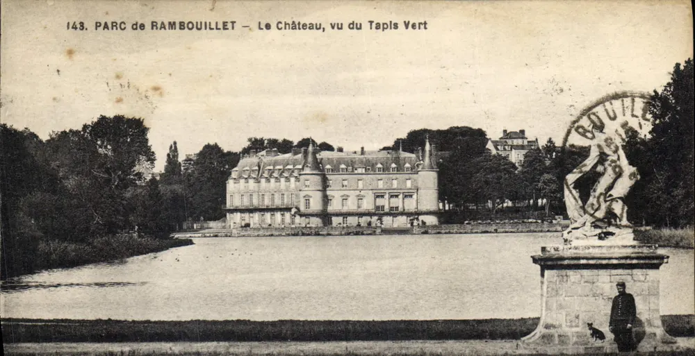 PARC de RAMBOUILLET — O Castelo, visto do Tapis Vert — Leptrétre, editor - Frente