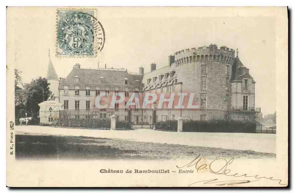 Castelo de Rambouillet — Entrada — B.F. Paris - Frente