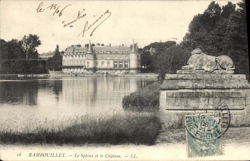 Rambouillet — O Esfinge e o Castelo — LL. n°16 - Frente