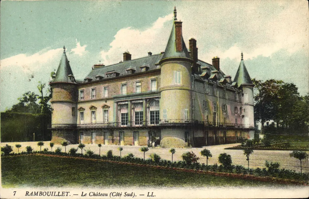 Rambouillet — O Castelo (Lado Sul) — LL. — N°7 - Frente