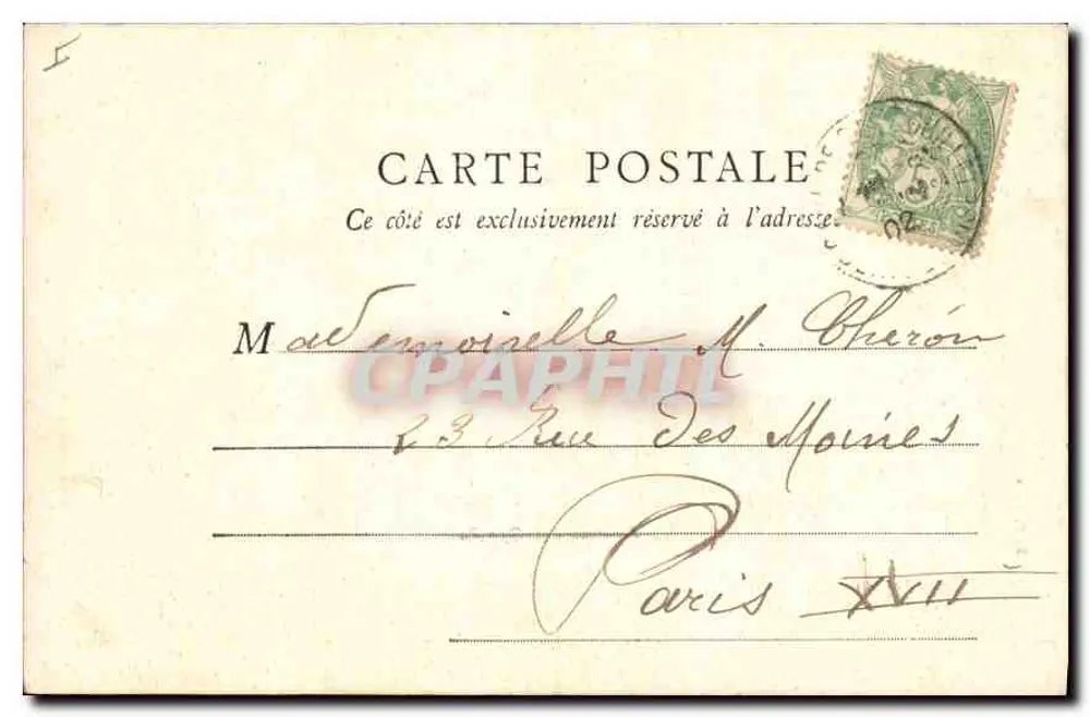 Avenida dos Ciprestes — Rambouillet — B. F. Paris - Verso