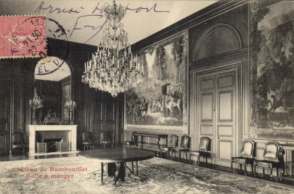 Castelo de Rambouillet — Sala de jantar — A. Bourdier, imp.-edit. — Versailles - Frente