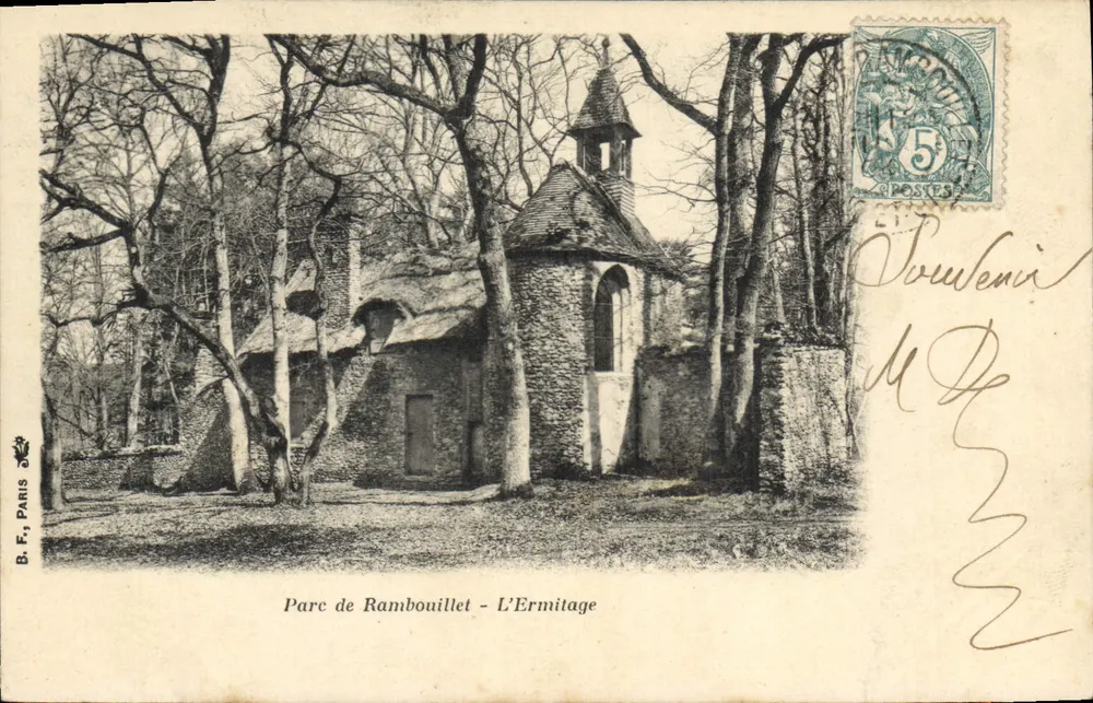 Parque de Rambouillet - A Ermitagem — B.F. Paris, número de série não visível - Frente
