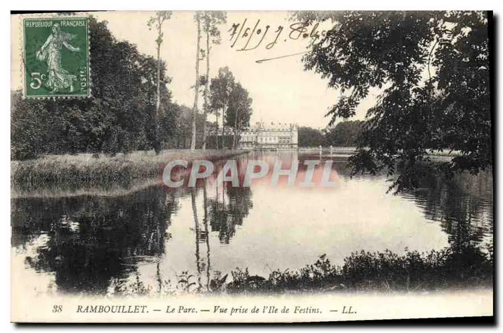 Rambouillet — Der Park. Ansicht vom Île de Festins — LL. - Vorderseite