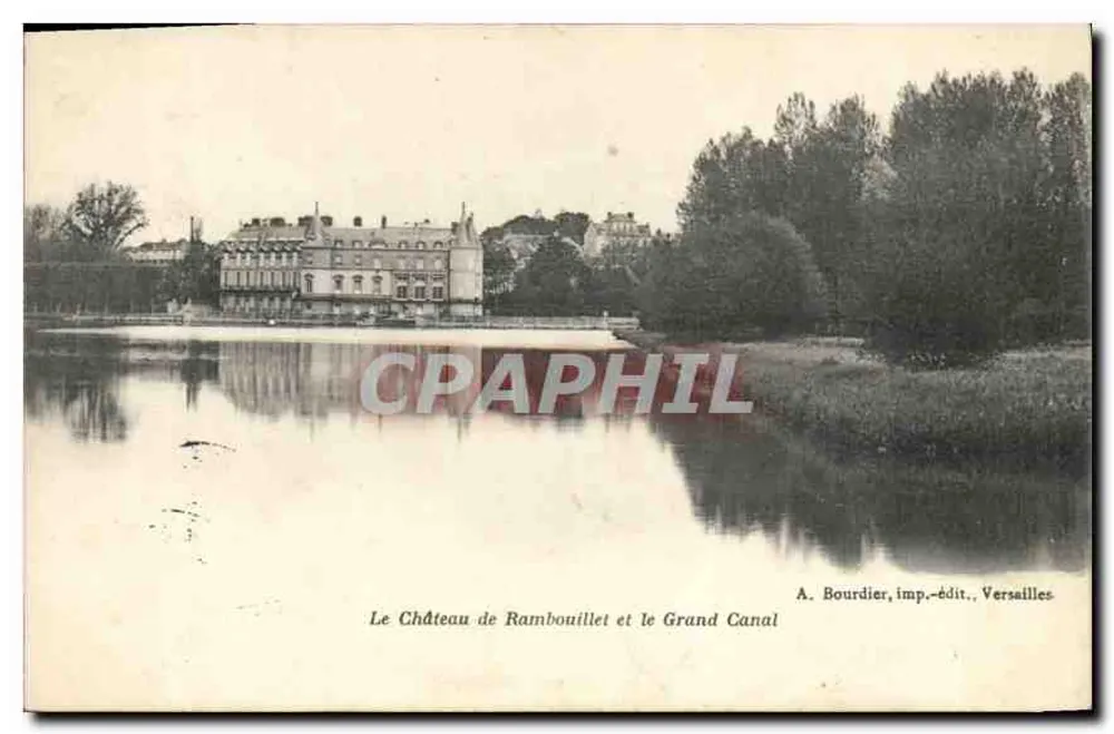 Schloss Rambouillet und der Große Kanal — A. Bourdier, Verlag, Versailles - Vorderseite