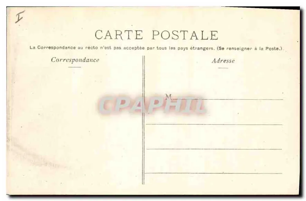 Parque de Rambouillet — Caminho da Inspeção — P. Marmuse, Paris - Verso