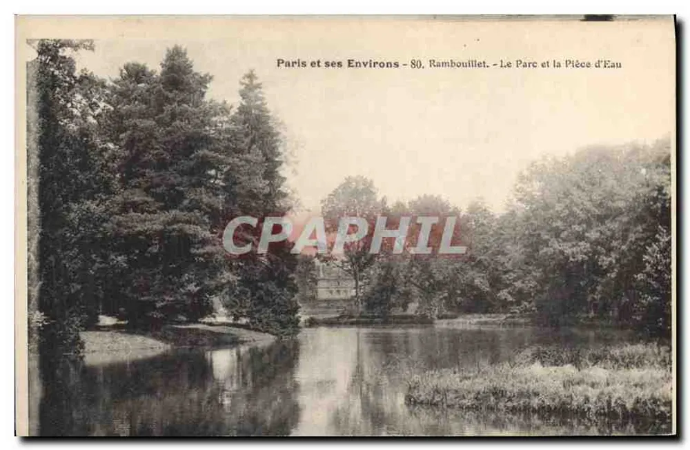 Rambouillet - Der Park und das Wasserbecken — Paris und seine Umgebung - 80, Verleger nicht sichtbar - Vorderseite