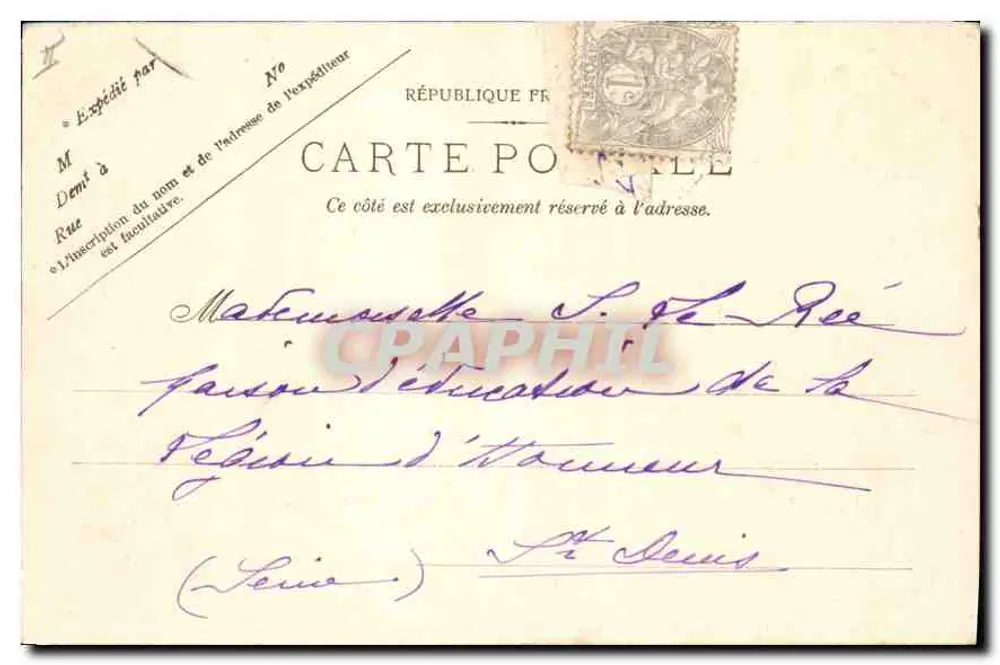 Die Königinnen-Käserei — Park des Schlosses Rambouillet — Edition Trianon, Nr. 956 - Rückseite