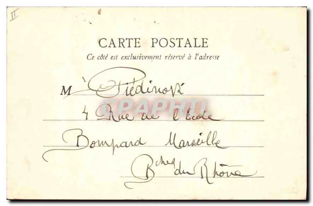 Parque de Rambouillet — Os Caracóis — B. F. PARIS - Verso