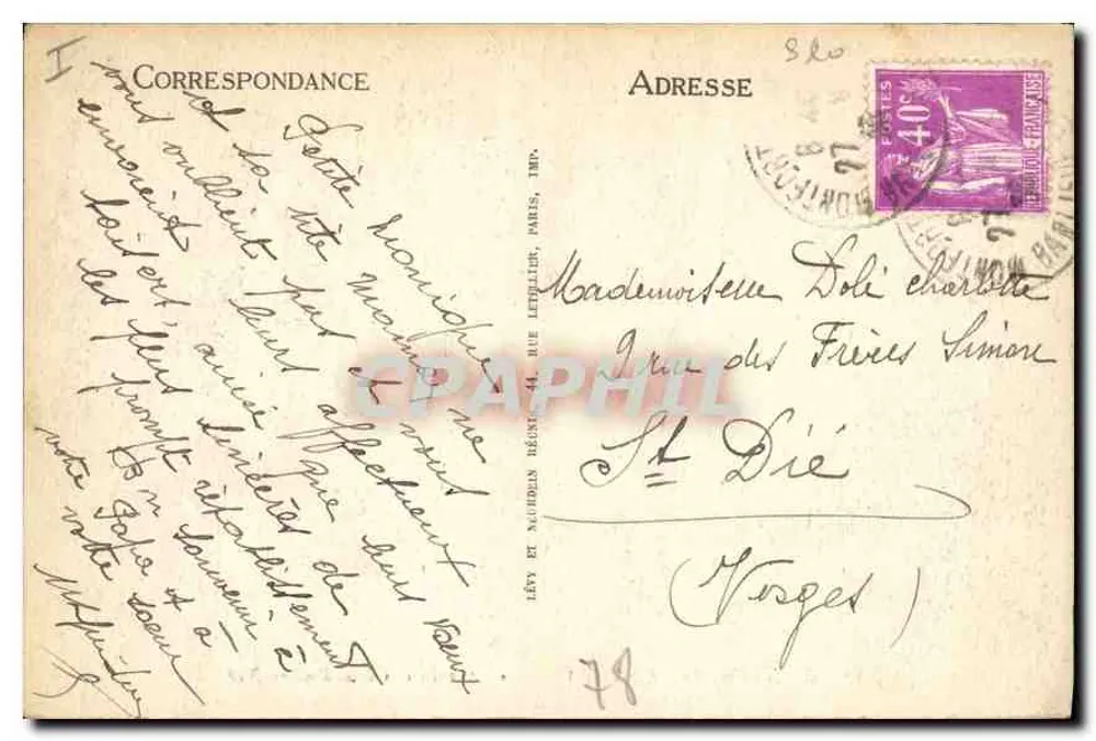 Montfort-l'Amaury — Le Chemin des Bluches — ND - Rückseite
