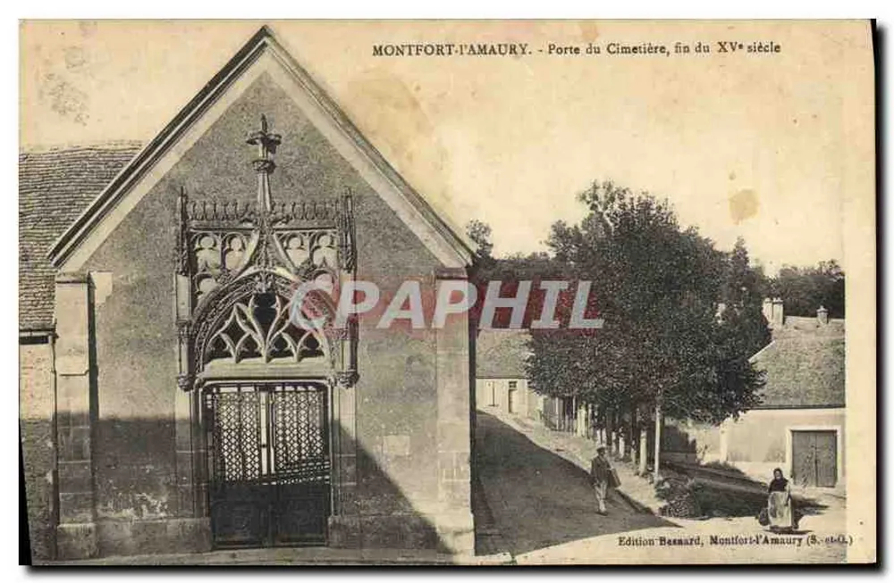 Montfort-l'Amaury - Tor des Friedhofs, Ende des 15. Jahrhunderts — Basnard-Edition, Montfort-l'Amaury (S.-et-O.) - Vorderseite