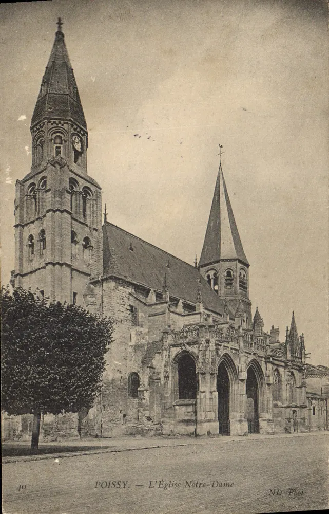 Poissy — A Igreja Nossa Senhora — ND Phot, n°40 - Frente