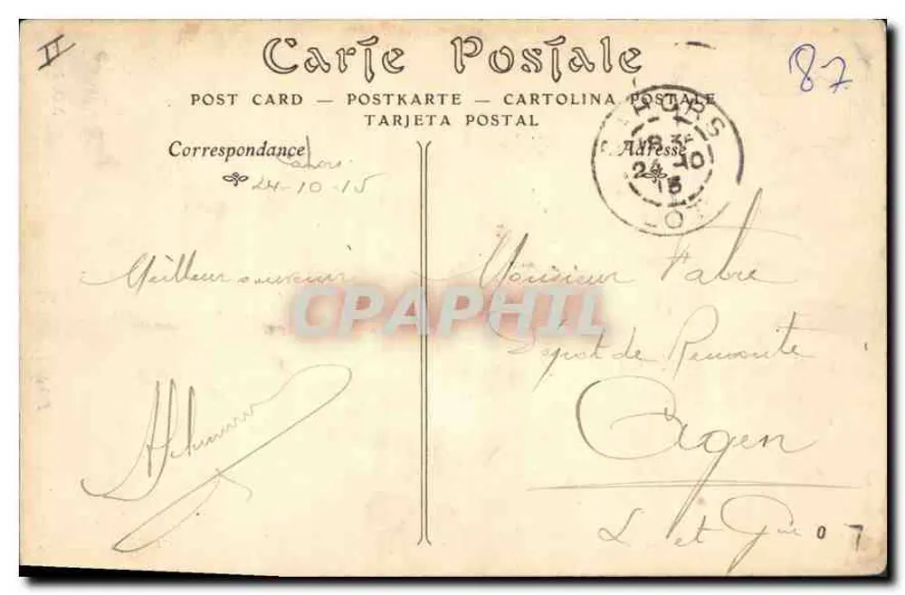 Poissy — O Ponte de Migneaux — ND.Phil. n°82 - Verso