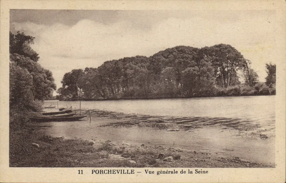 PORCHEVILLE — Allgemeiner Blick auf die Seine — n°11 - Vorderseite