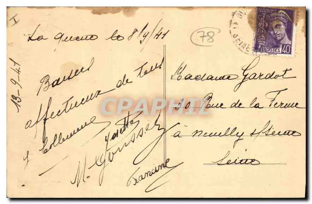 La Queue-lez-Yvelines (S.-et-O.) — Parque da Couharde (Clareira da Comédia) - Verso