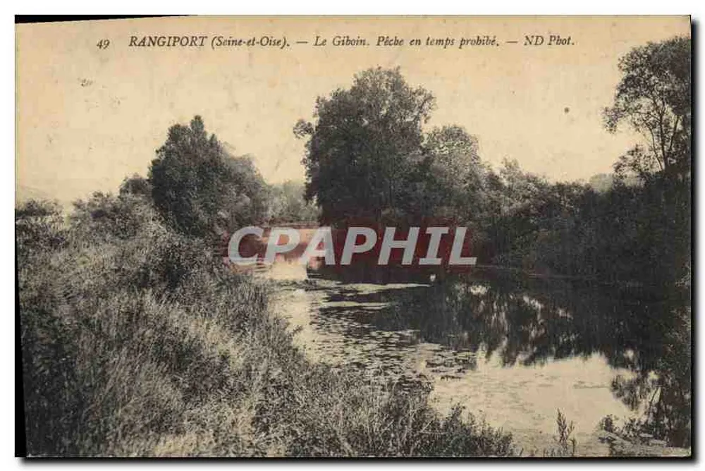 Rangiport (Saine-et-Oise) — Le Giboin, Fischen in verbotener Zeit — ND Phot. - Vorderseite