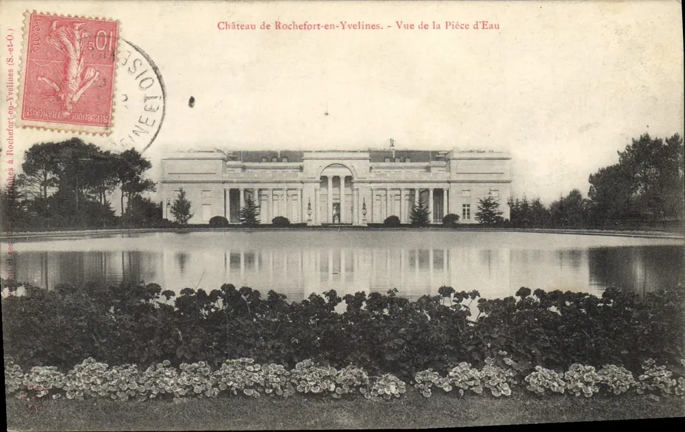 Schloss Rochefort-en-Yvelines — Ansicht der Wasserstelle — Verlag: Gesellschaft der Ansichtskartenverleger in Rochefort-en-Yvelines - Vorderseite