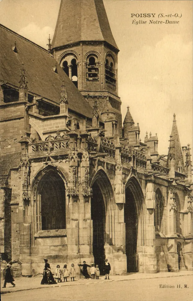 Poissy (S.-et-O.) — Kirche Notre-Dame — Edition H. R. - Vorderseite