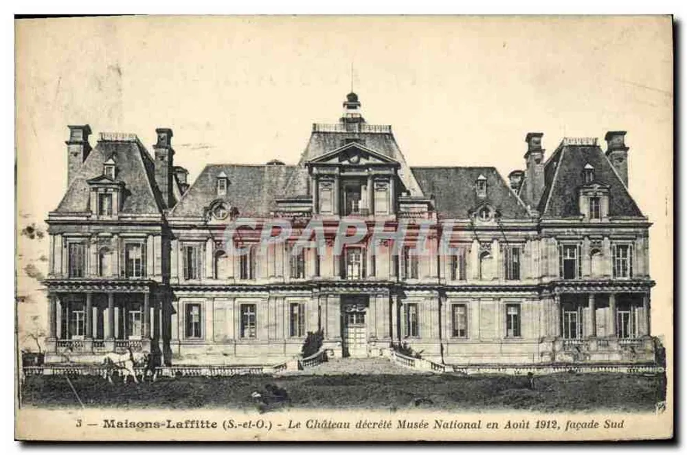 Maison-Laffitte (S.-et-O.) — Das Schloss, das im August 1912 zum Nationalmuseum erklärt wurde, Südseite — Verlag: Graphil - Vorderseite