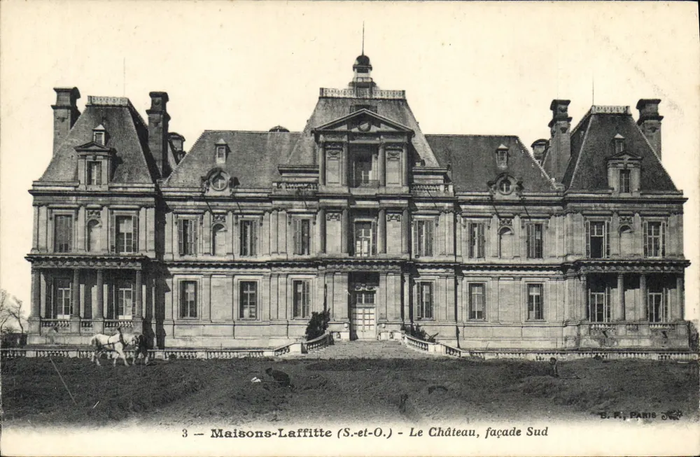 Maison-Laffitte (S.-et-O.) - Het Kasteel, zuidelijke gevel — B.R. PARIS, n°3 - Voorkant