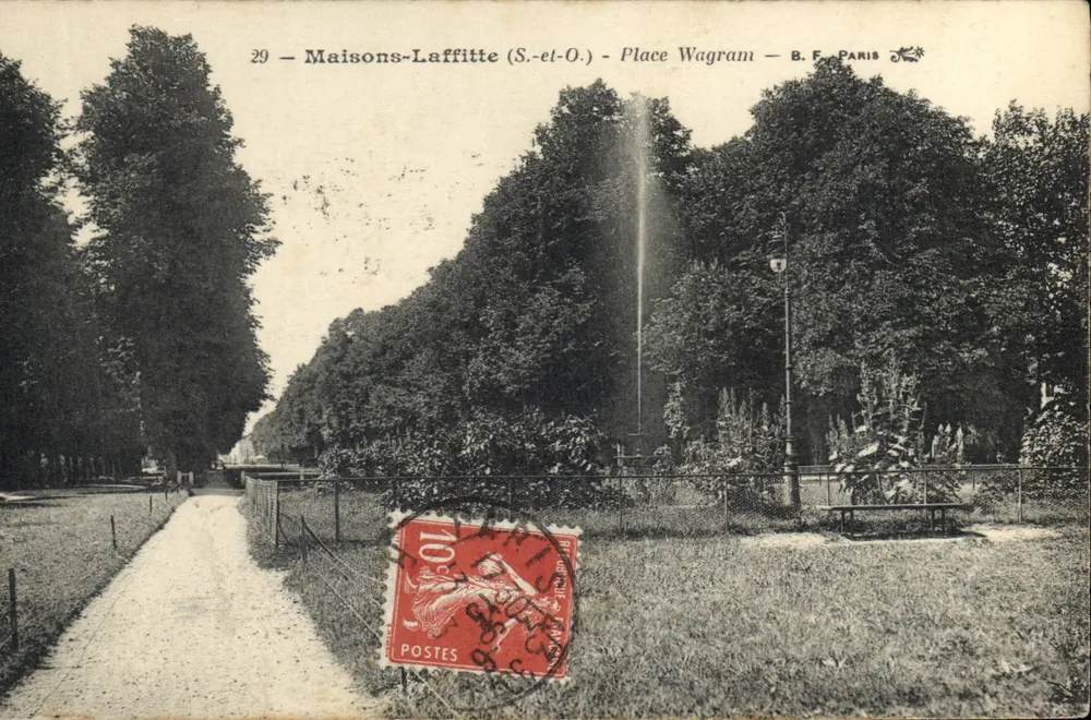 Maison-Laffitte (S.-et-O.) — Plac Wagram — B.F. Paryż - Awers