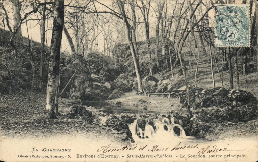 Le Sourdron, Hauptquelle — Umgebung von Epernay — Librairie Catholique, Epernay - 5. - Vorderseite