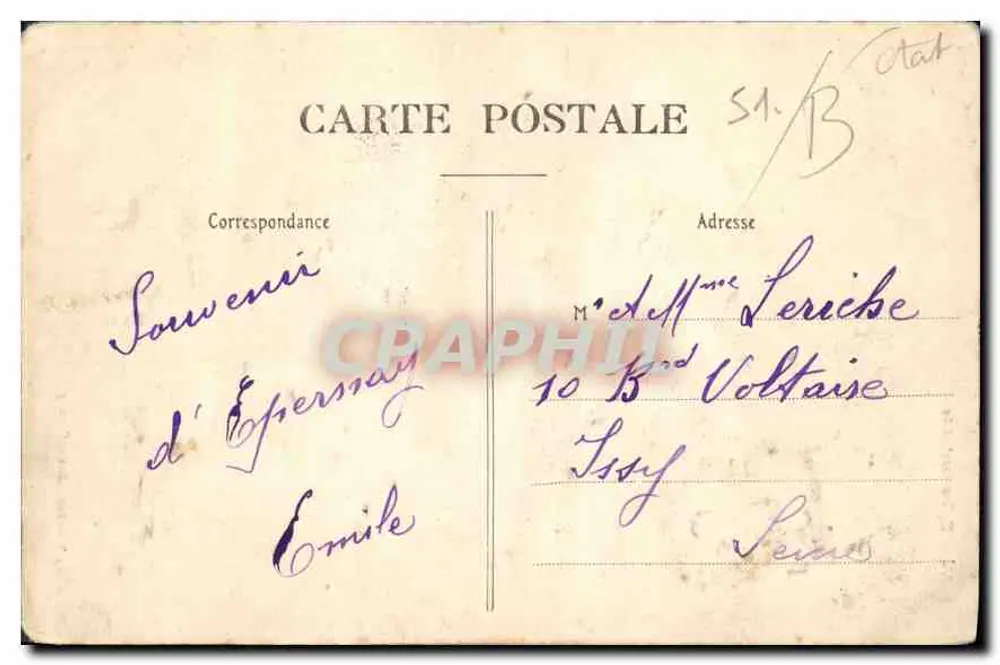 AY — Igreja Paroquial — Edição das Novas Galerias, Épernay - Verso