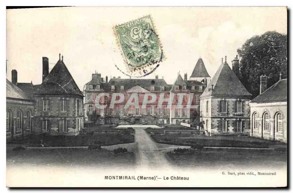 Montmirail (Marne) — Zamek — G. Dart, fot. wyd., Montmirail - Awers