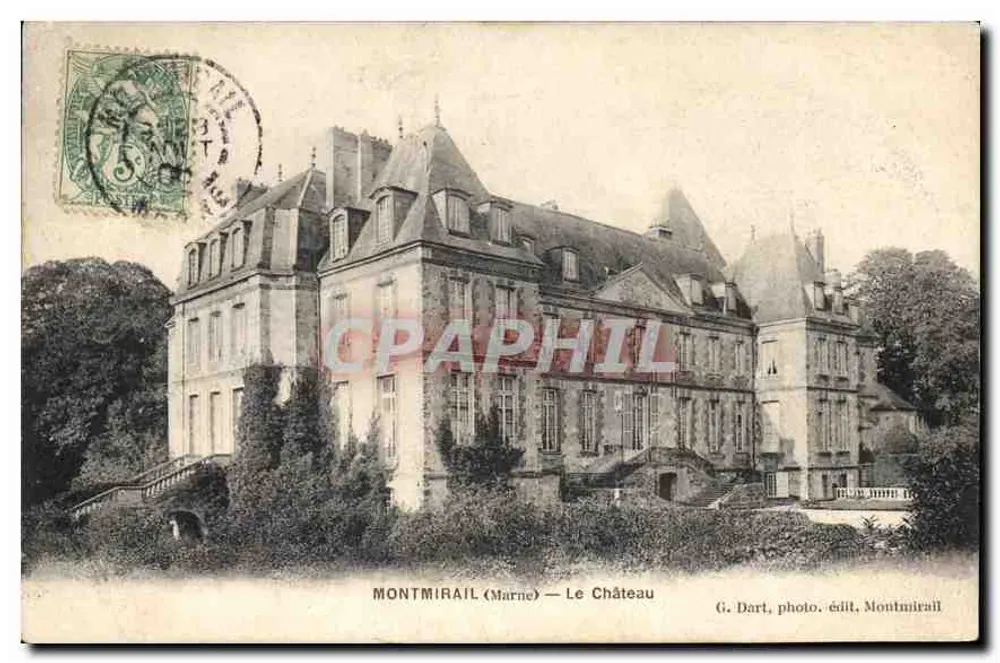 Montmirail (Marne) — O Castelo — G. Dart, foto. edit. Montmirail - Frente